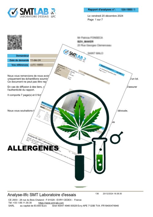 Analyse des substances allergènes 26 molécules